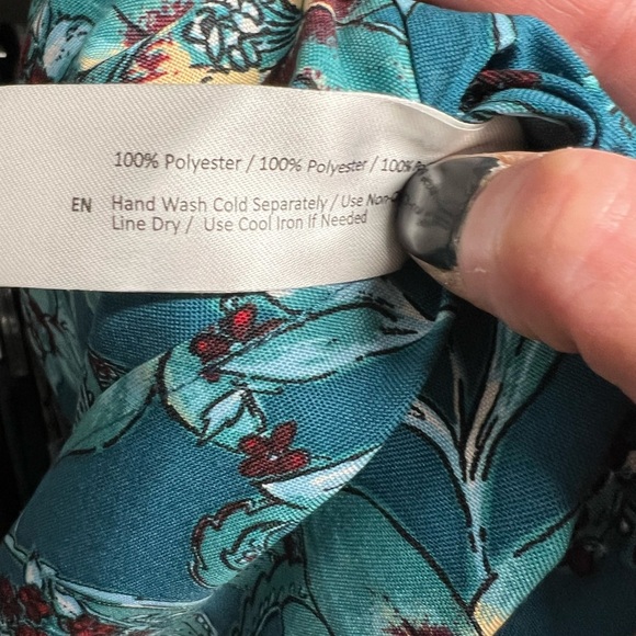 💕NWT- BEAUTIFUL BAND OF THE FREE TEAL HALTER DRESS SZ XS💕 - Picture 3 of 10